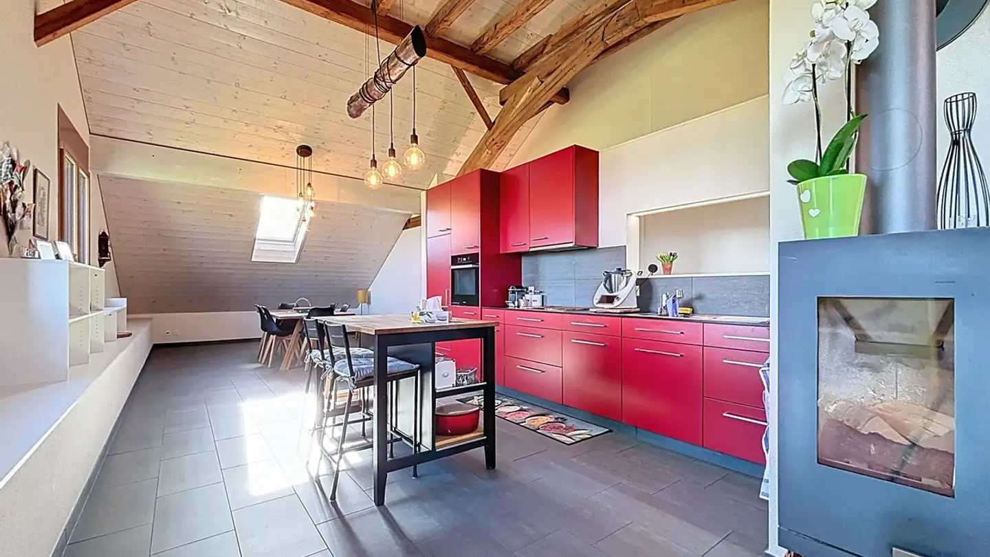 Wohnung mieten - Route De La Condémine 9, 1694 Villarsiviriaux - Foto 2