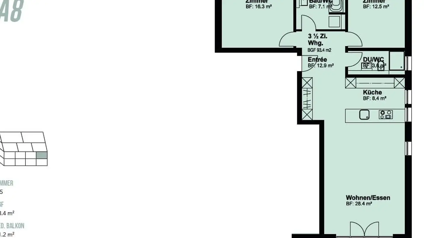 Appartamento in affitto - Oberdorfstrasse 38, 8335 Hittnau - Foto 2