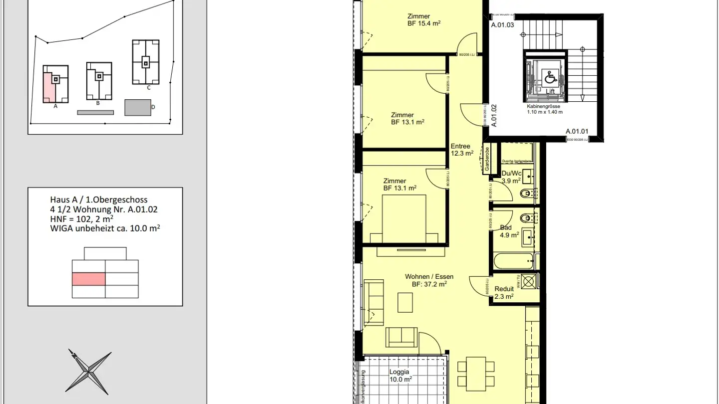 Appartement à louer - Brückmattstrasse 1, 4441 Thürnen - Photo 2