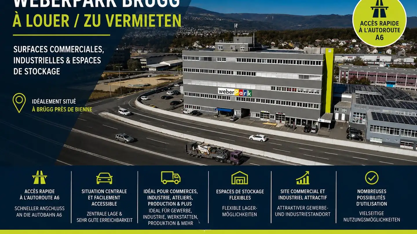 Industrieimmobilie mieten - Industriestrasse 37a, 2555 Brügg BE