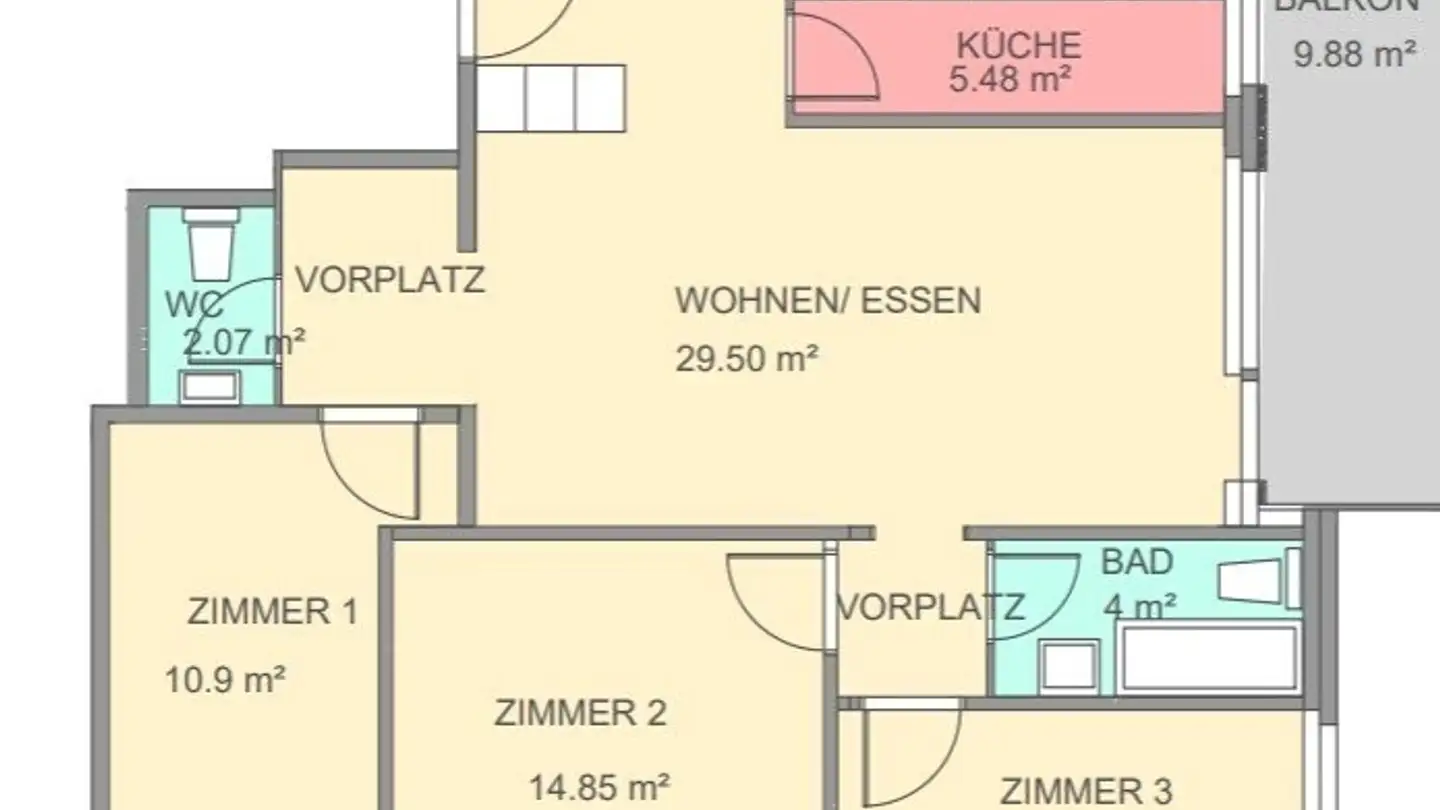 Appartement à louer - Aarburgerstrasse 147, 4600 Olten - Photo 2