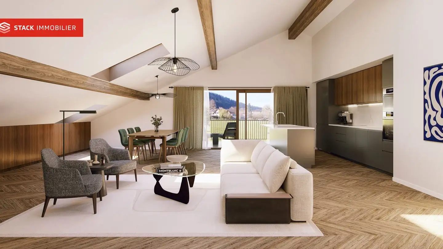 Dachgeschosswohnung kaufen - Route De La Pépinière 10, 1696 Vuisternens-en-Ogoz