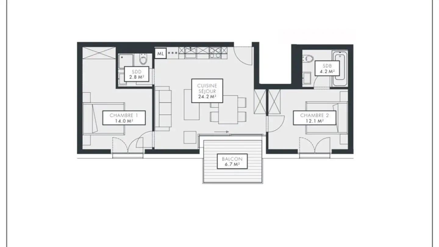 Apartment for rent - Rue De L'eglise-Catholique, 1820 Montreux - Photo 4