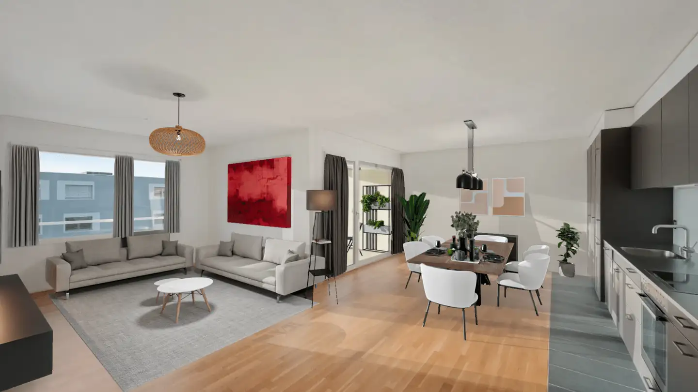 Appartement à louer - Rue Des Tourterelles 8, 2800 Delémont - Photo 2