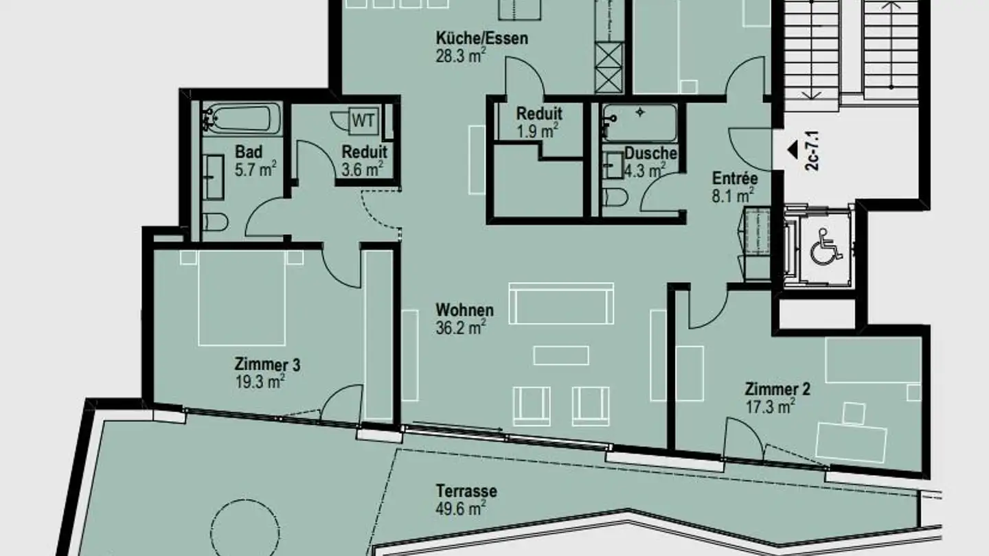 Penthouse mieten - Industriestrasse 2c, 6010 Kriens - Foto 4