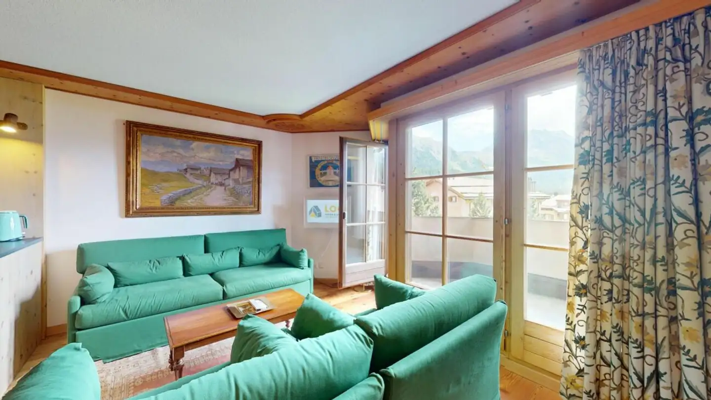 Appartement meublé à louer - Via Plauns 8, 7512 Champfèr