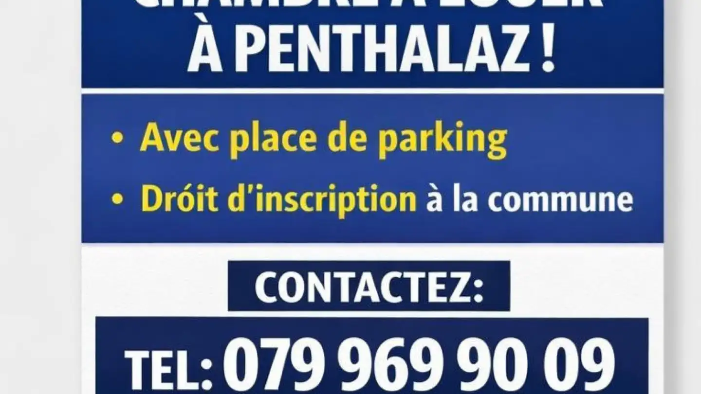 Single room for rent - 1305 Penthalaz