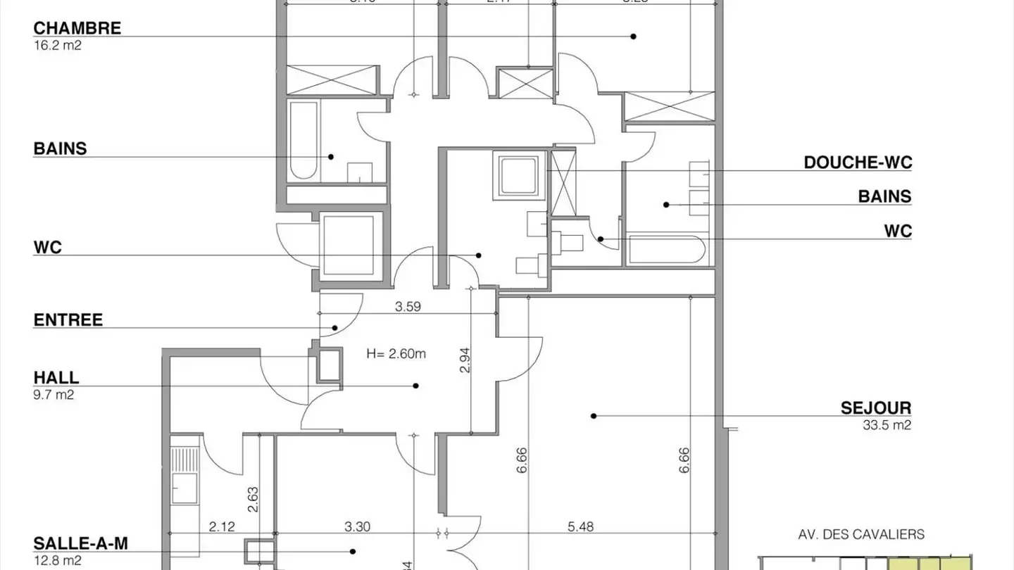 Wohnung mieten - Avenue Des Cavaliers 13, 1224 Chêne-Bougeries - Foto 4