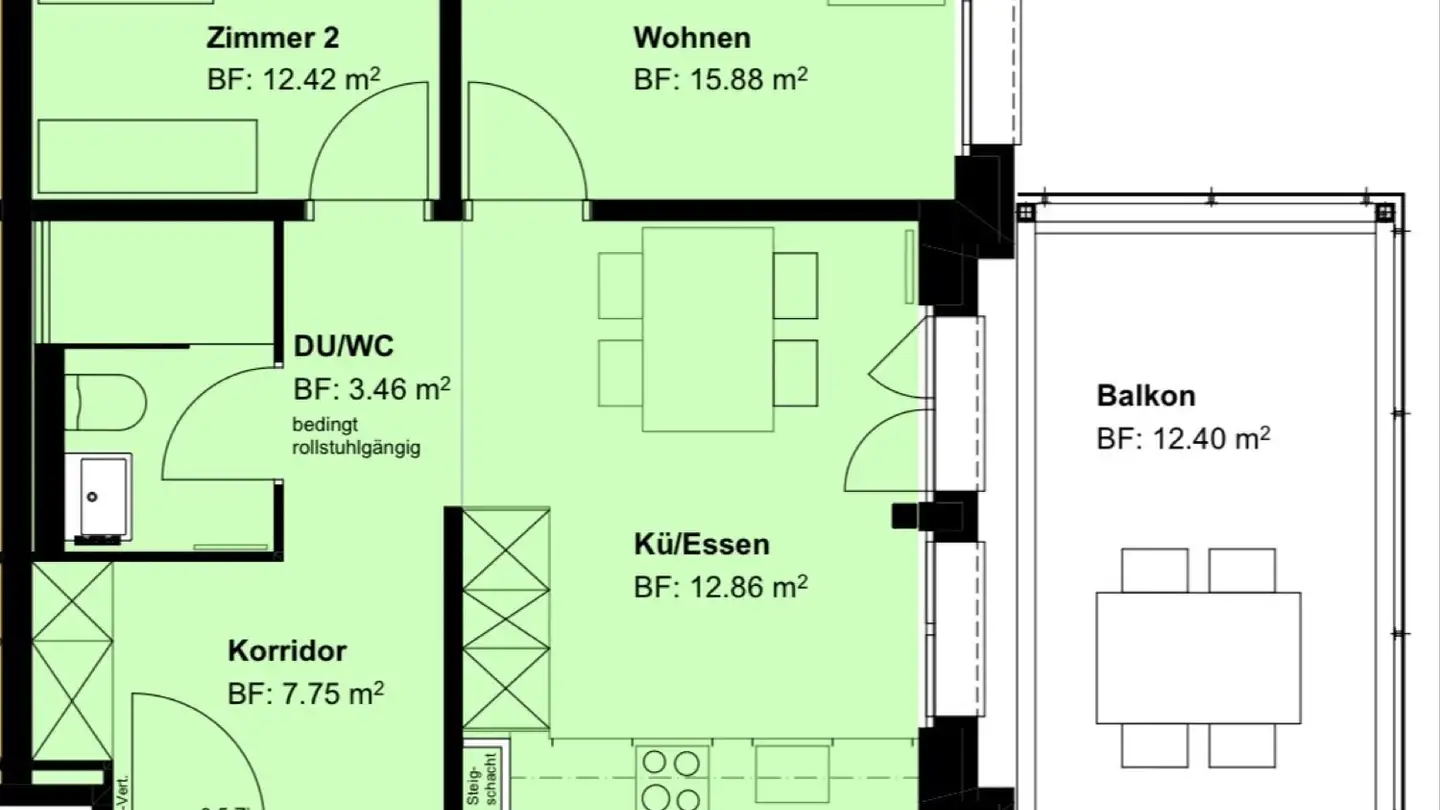 Stanza singola in affitto - 8952 Schlieren