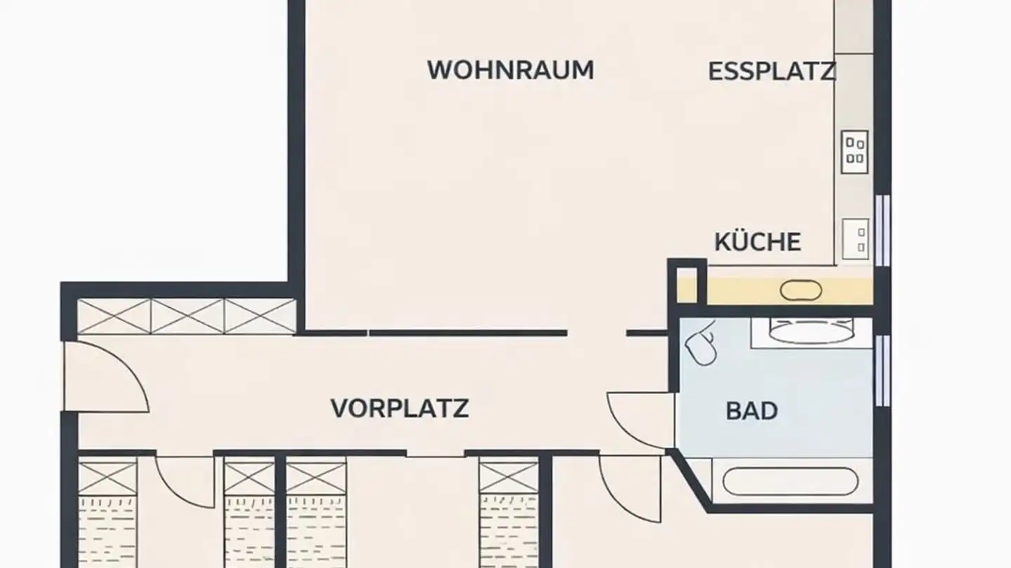 Appartement à louer - Tüftelstrasse 28, 5322 Koblenz