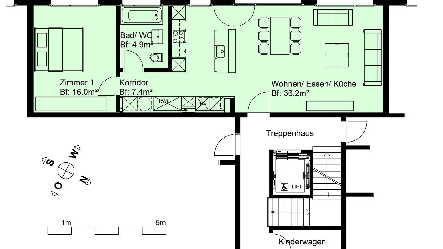 Wohnung mieten - Alte Gfennstrasse 1, 8600 Dübendorf - Foto 2