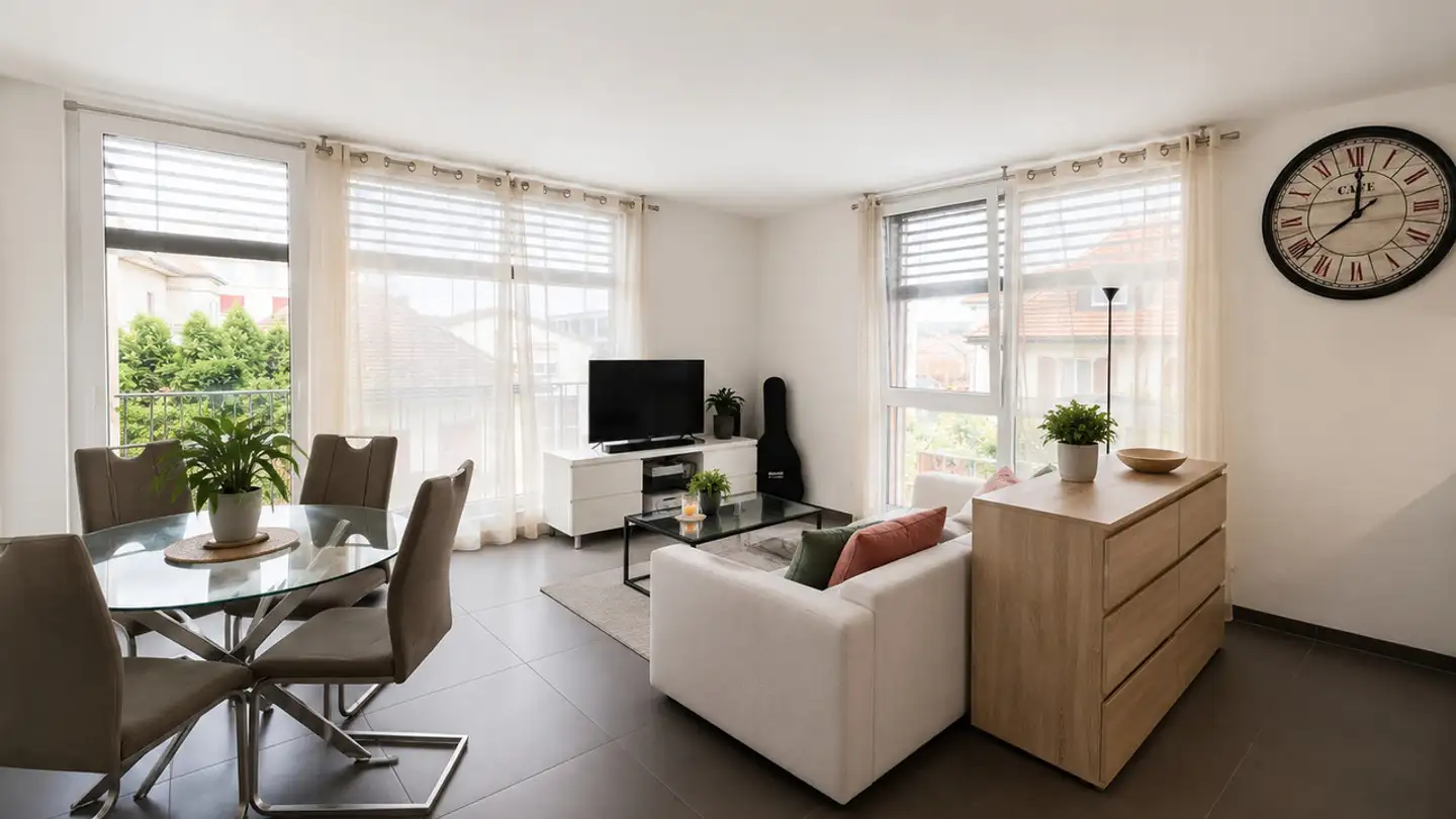 Möblierte Wohnung mieten - Route D'arruffens 4, 1680 Romont FR
