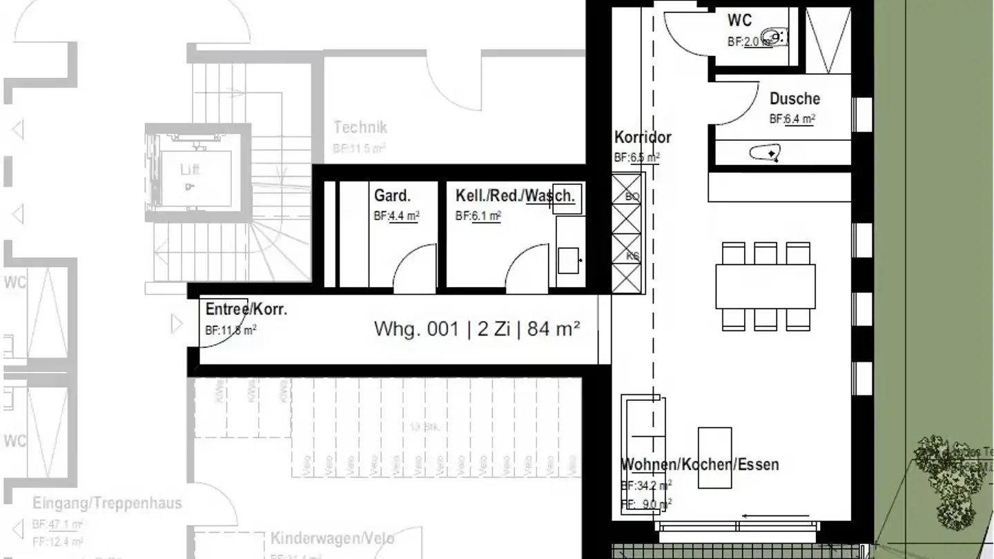 Appartement à louer - Büelstrasse 47, 8132 Hinteregg - Photo 2