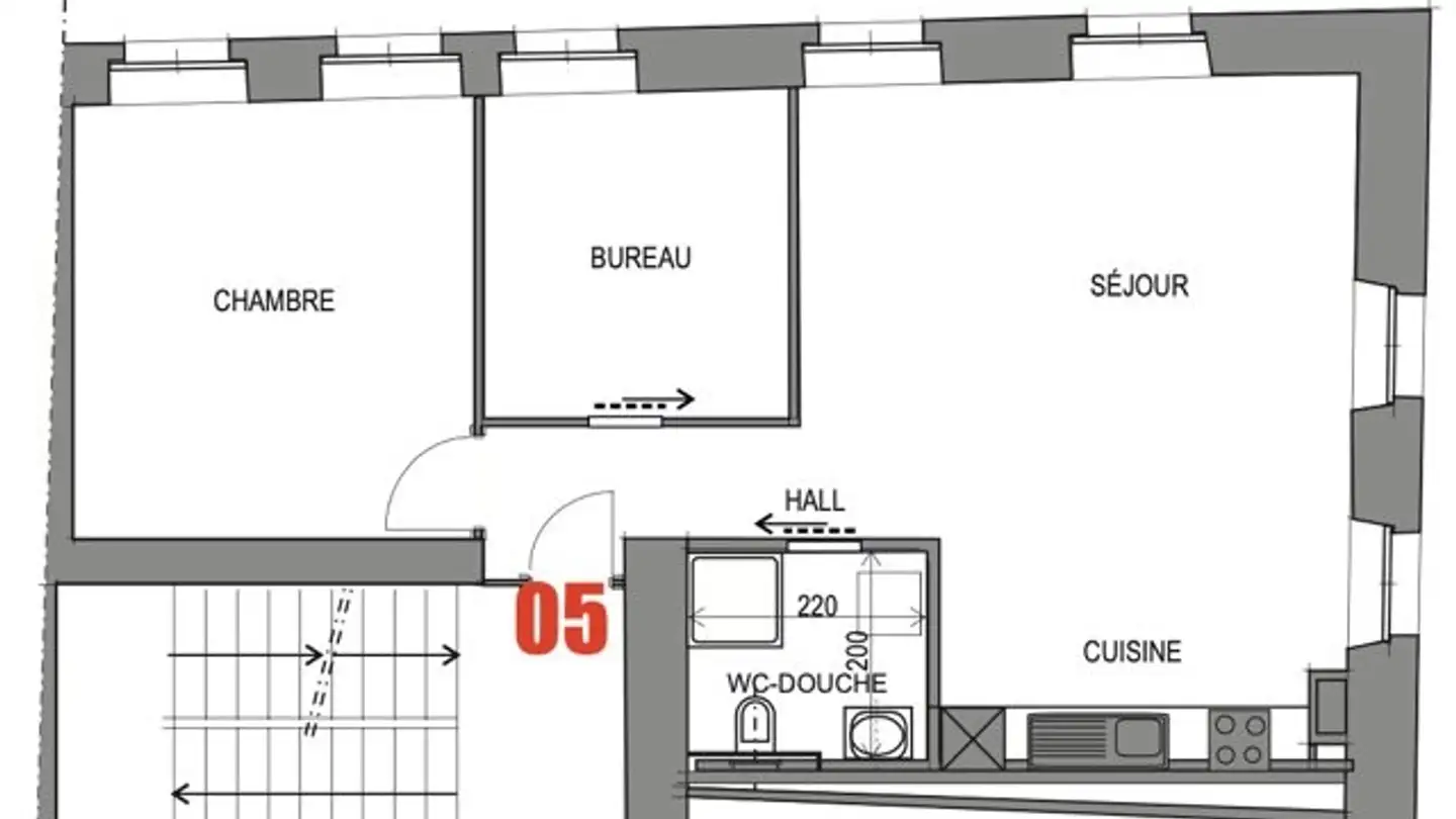 Apartment for rent - Rue Centrale 4, 1450 Ste-Croix