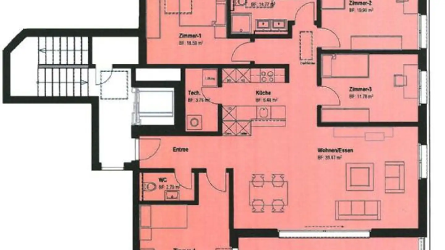 Attic flat for rent - Chäppelimatte 34, 6262 Langnau b. Reiden - Photo 3