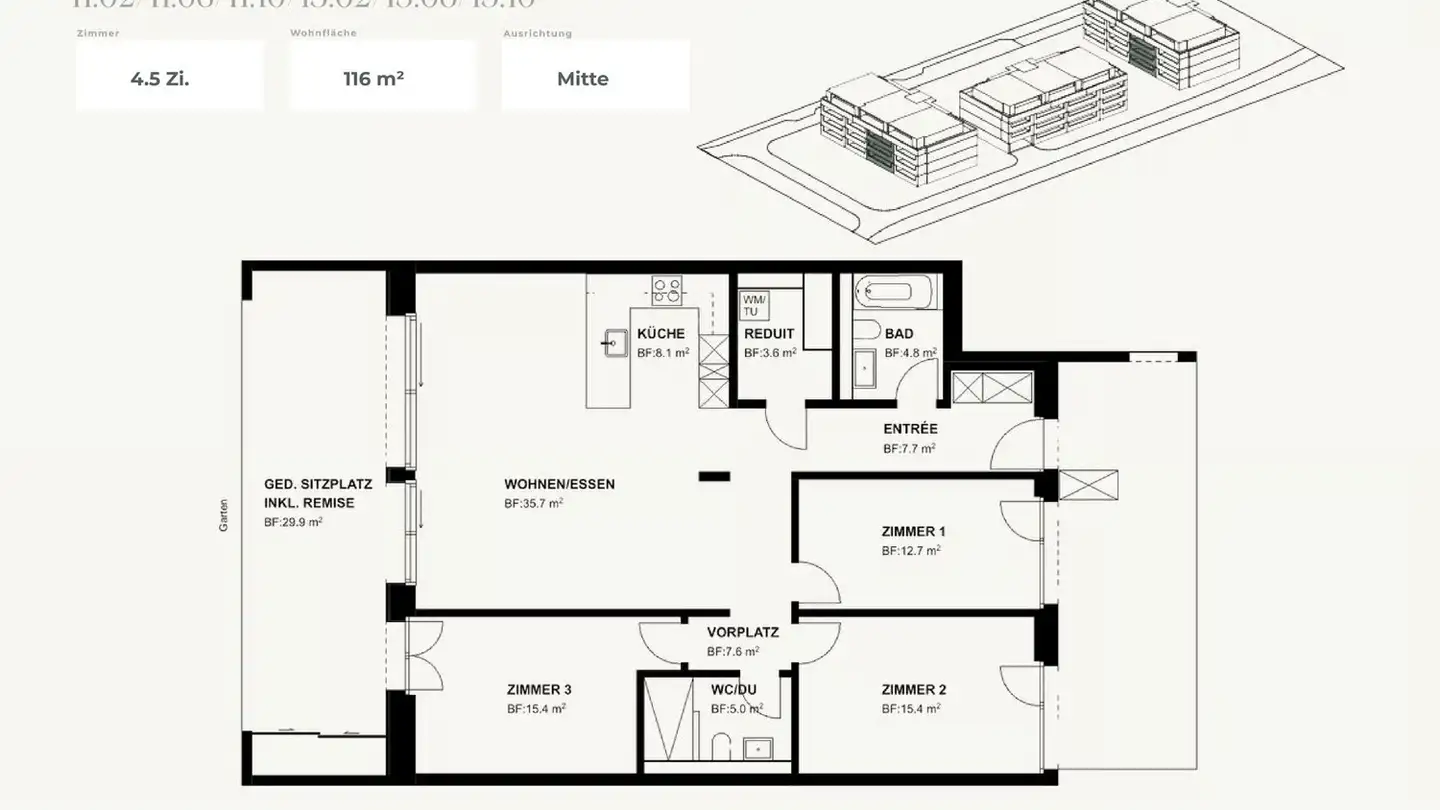 Appartement à louer - Wartstrasse 11, 9244 Niederuzwil - Photo 4