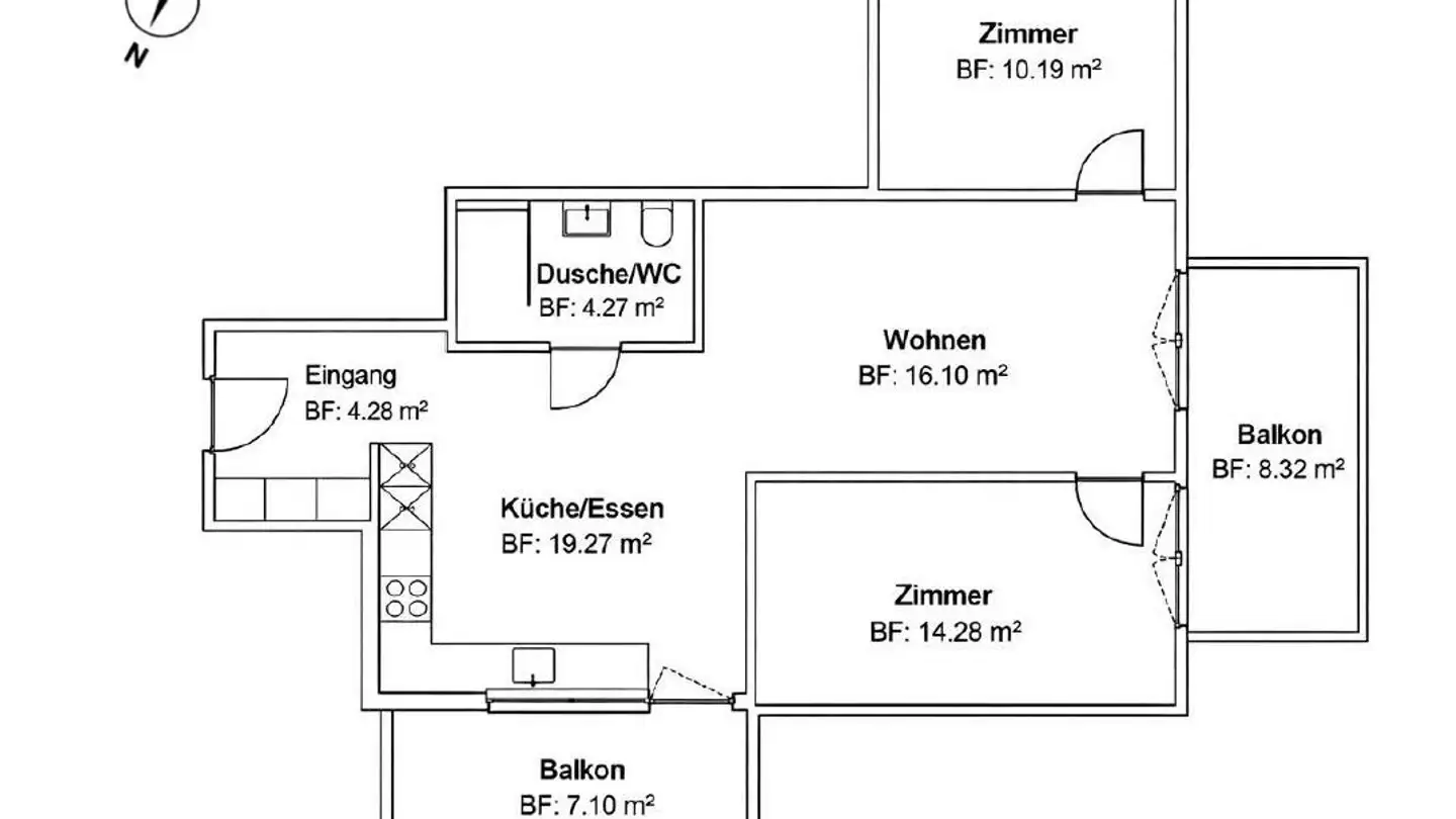 Wohnung kaufen - Sackweidstrasse 1, 6012 Obernau - Foto 2