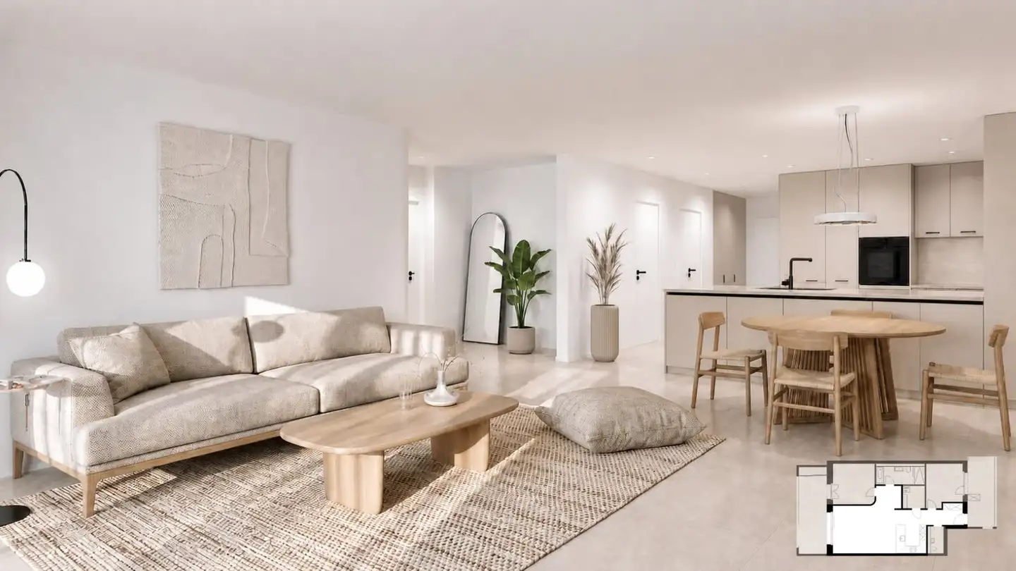 Appartement à louer - Wartstrasse 13, 9244 Niederuzwil