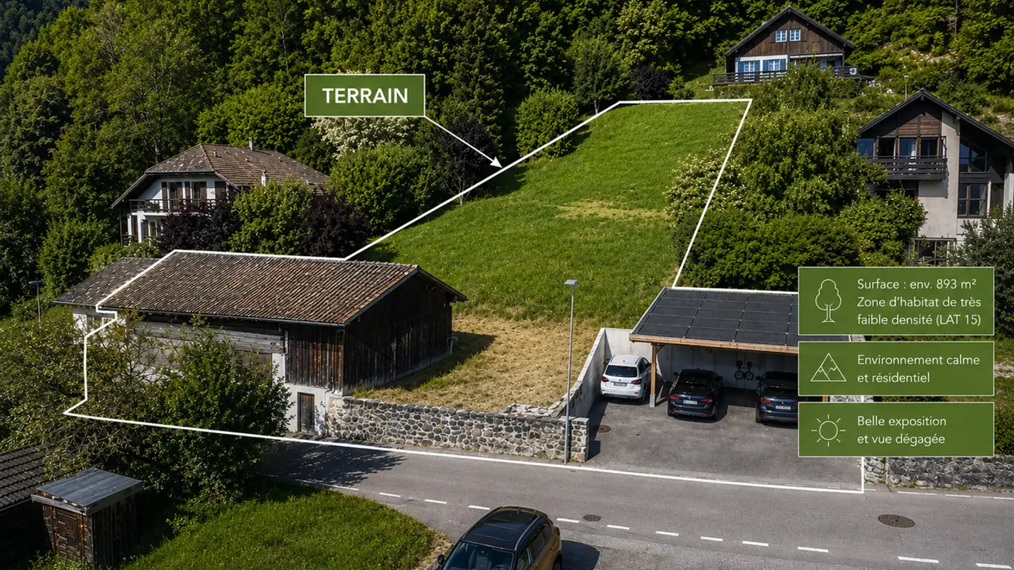 Terrain constructible à vendre - 1867 Ollon VD