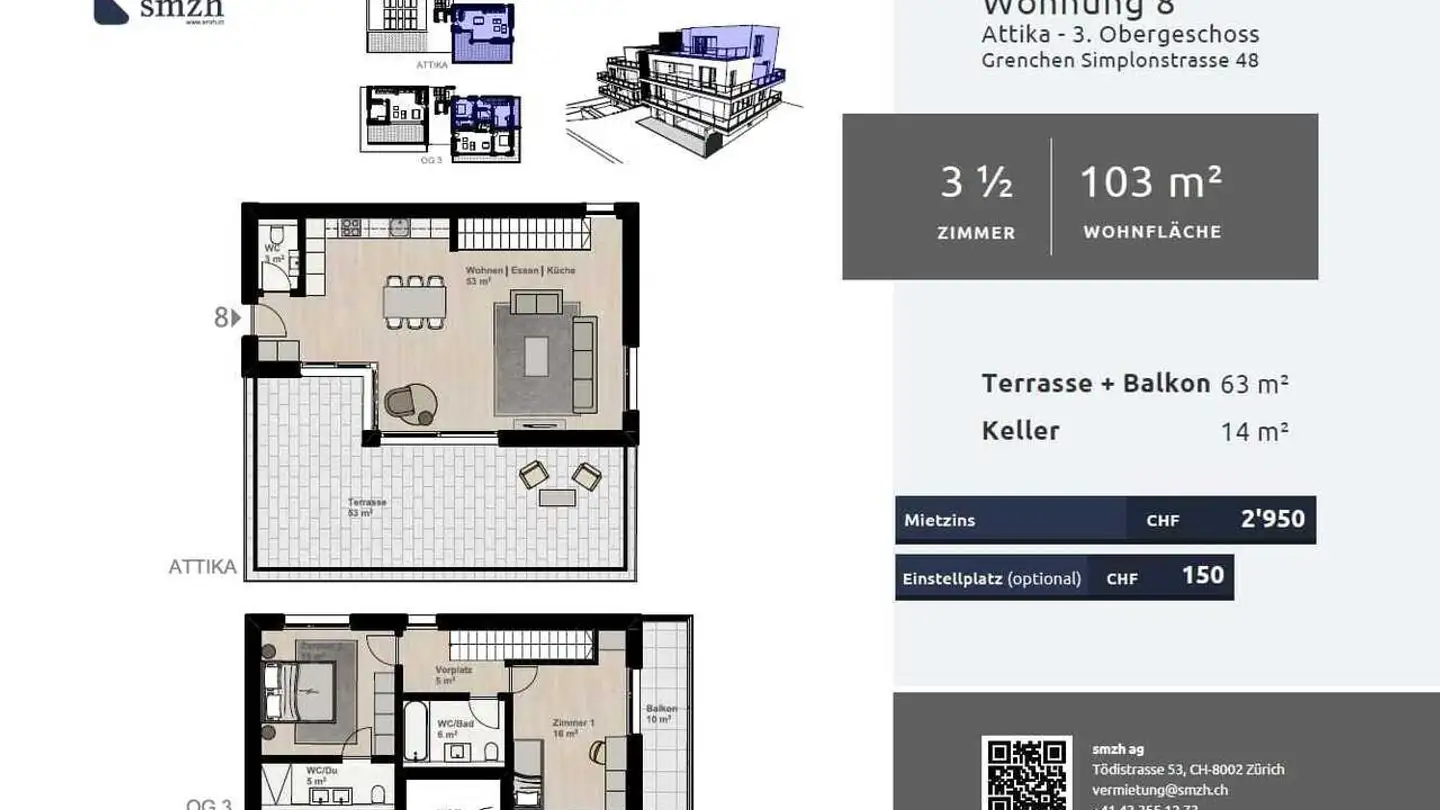 Duplex in affitto - Simplonstrasse 48, 2540 Grenchen - Foto 2