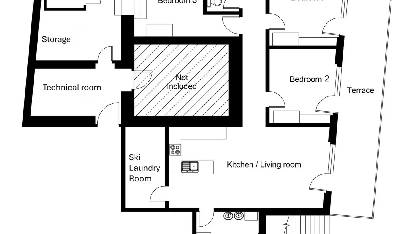Appartamento in affitto - Obere Dorfstrasse 59, 3906 Saas-Fee