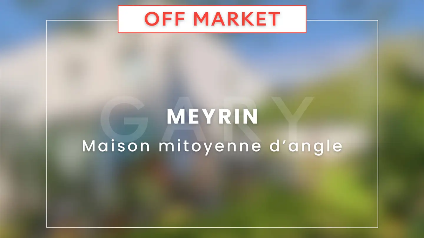 Single house for sale - 1217 Meyrin