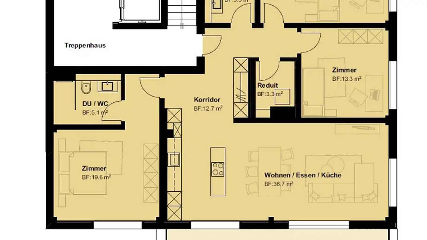 Wohnung mieten - Rickenbachstrasse 211, 6432 Rickenbach b. Schwyz - Foto 3