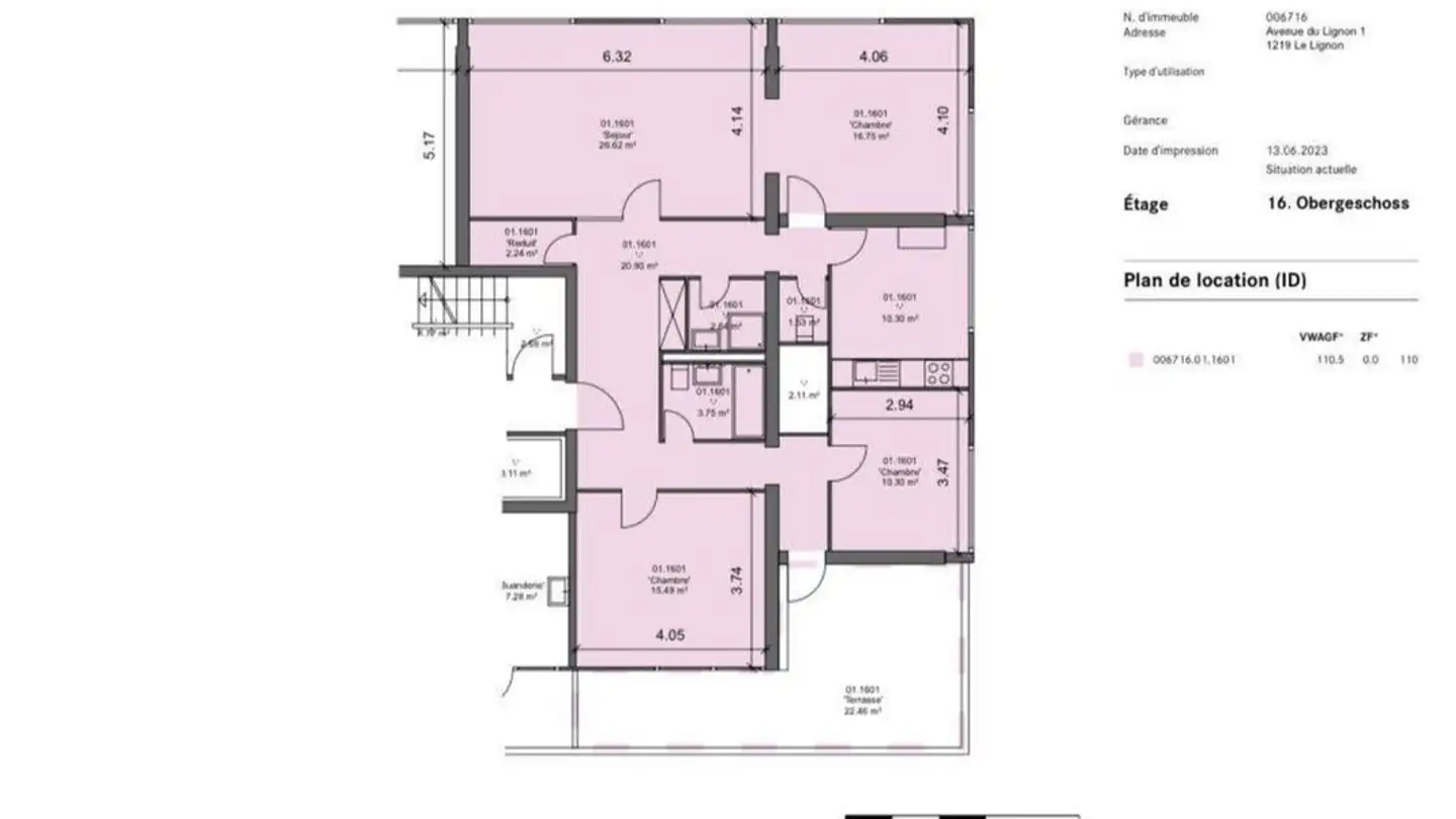 Wohnung mieten - Passerelle Du Lignon, 1219 Le Lignon - Foto 4