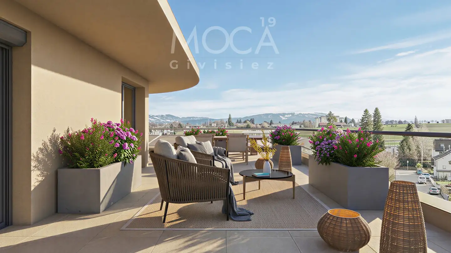 Wohnung mieten - Route Du Mont-Carmel 19, 1762 Givisiez - Foto 4