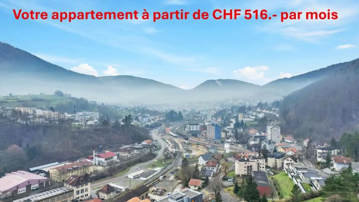 Appartement en terrasse à vendre - Chemin des Tilleuls 16, 2740 Moutier