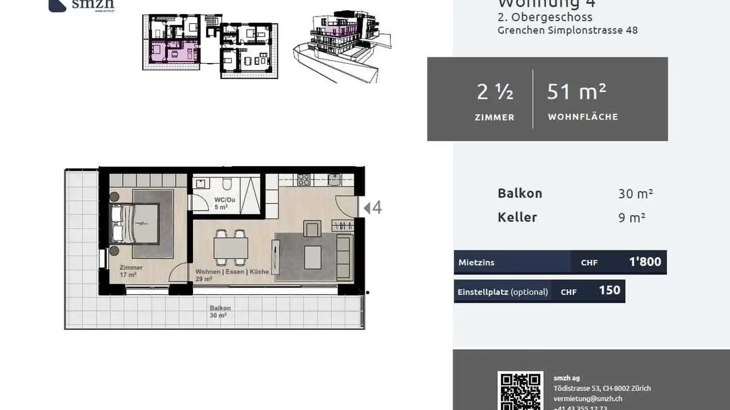 Appartamento in affitto - Simplonstrasse, 2540 Grenchen - Foto 2