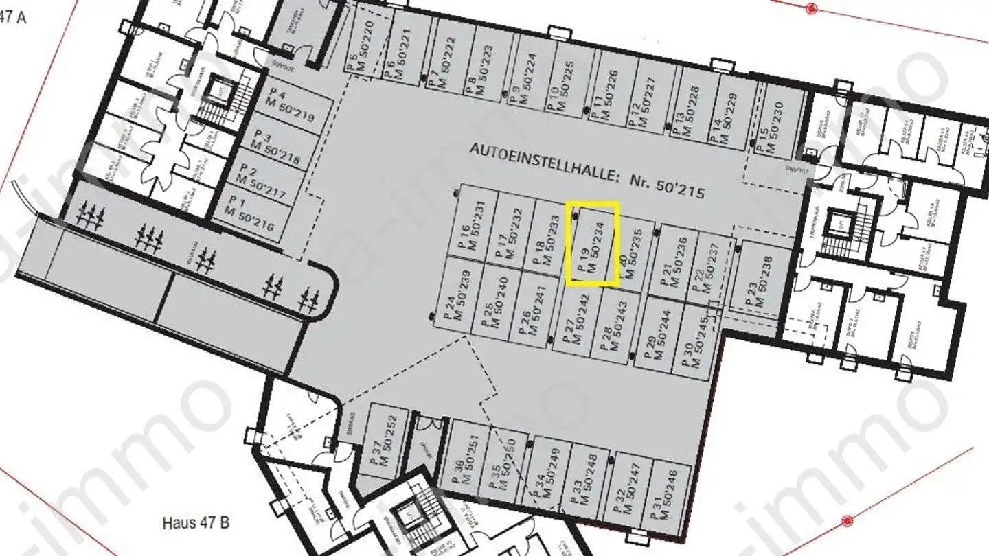 Underground parking space for rent - Monté 47, 7408 Cazis - Photo 2