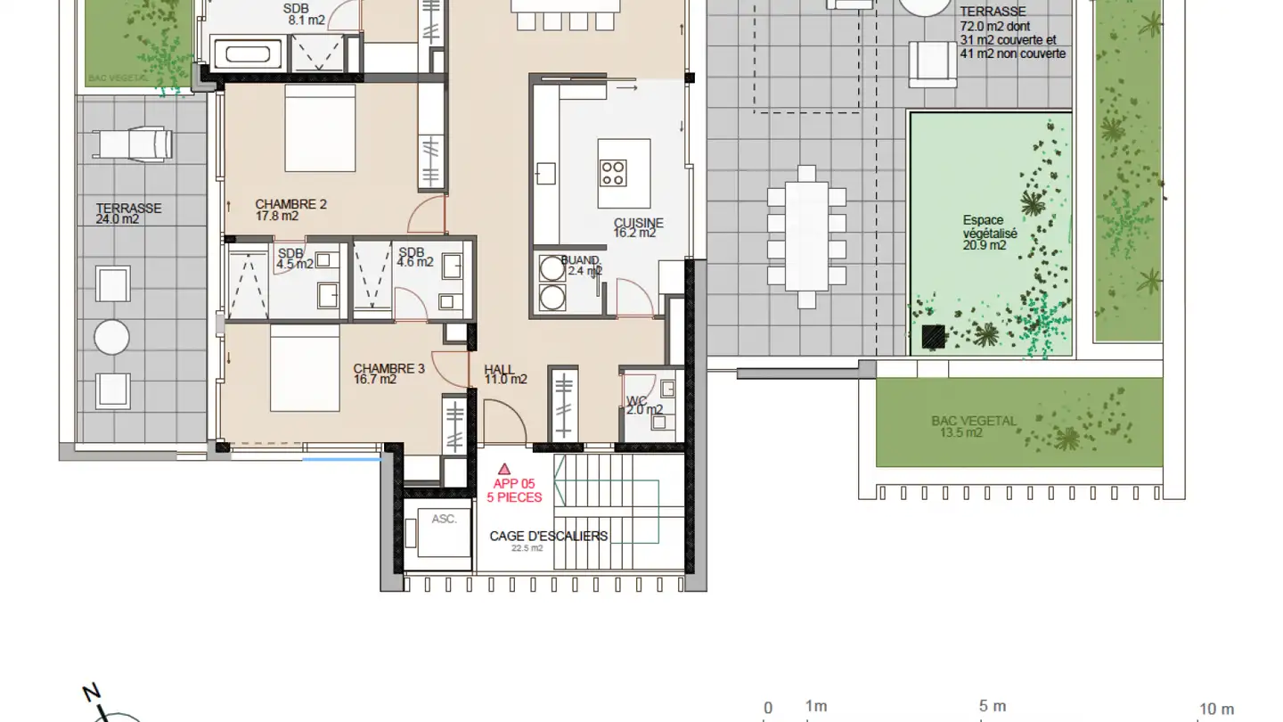 Appartement à louer - 1208 Genève