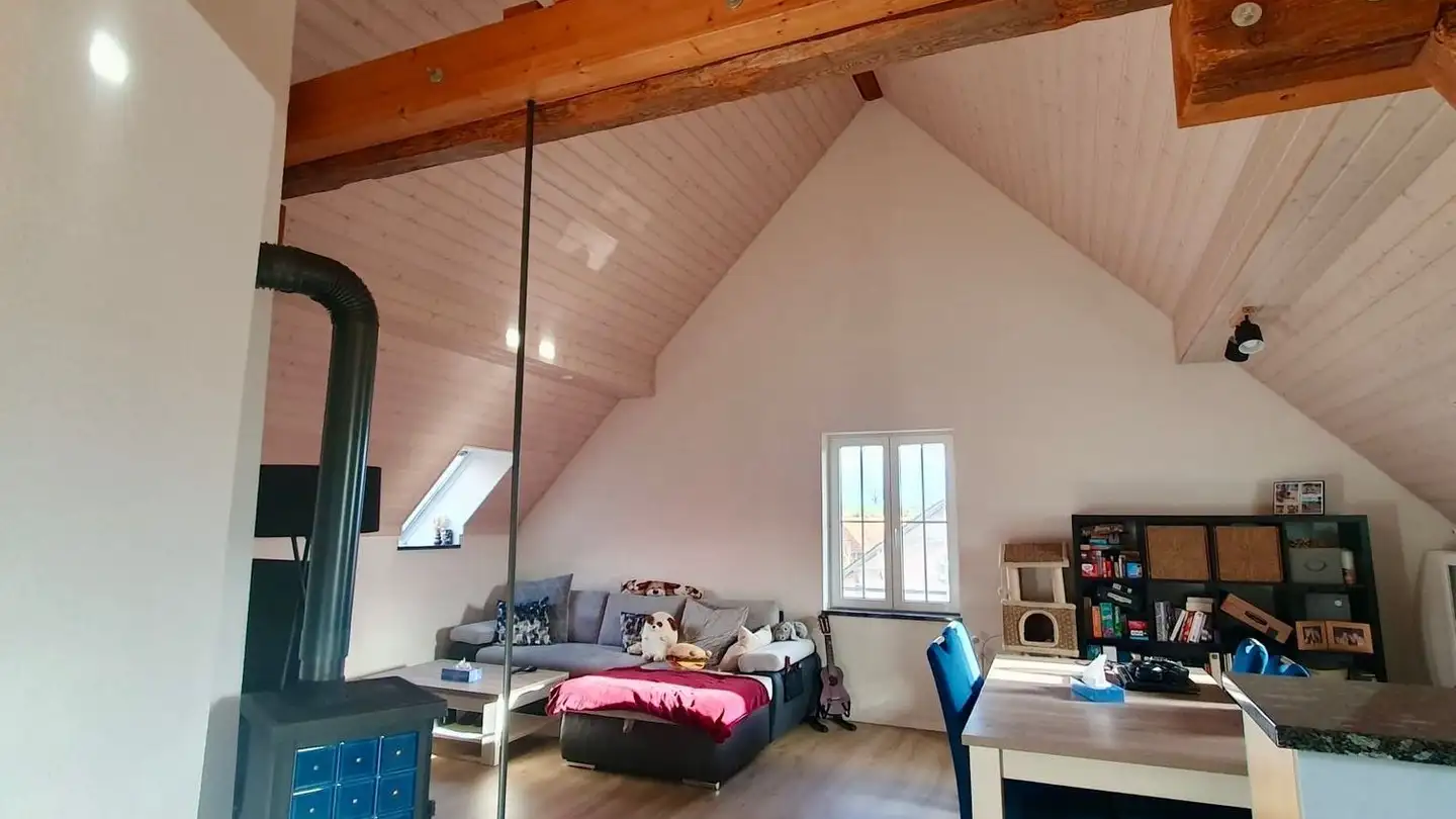 Attique à louer - Hauptstrasse 85, 1794 Salvenach - Photo 2