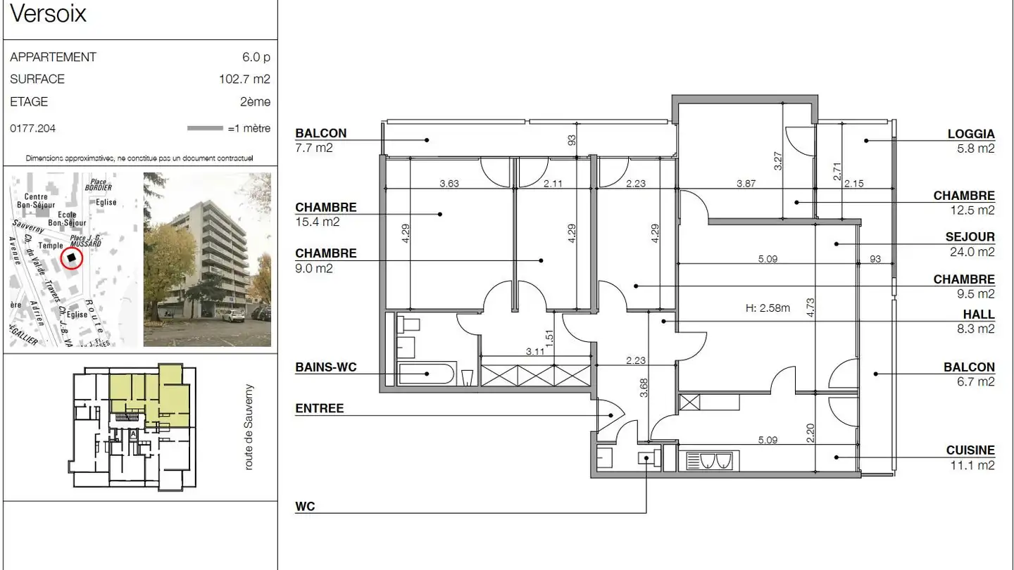 Appartement à louer - Route De Sauverny 5, 1290 Versoix - Photo 2