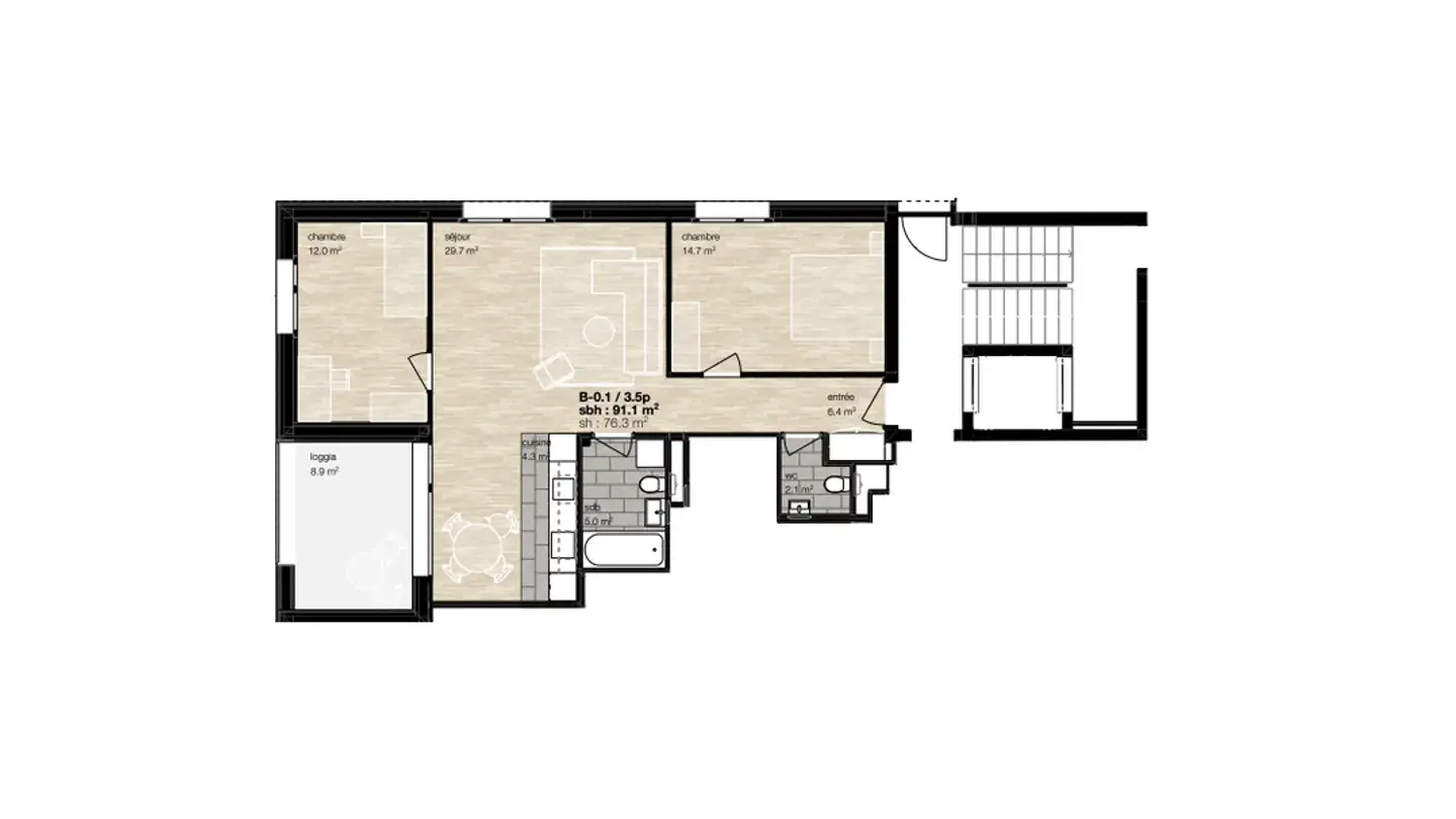 Appartamento in affitto - Rue Du Vorgyr, 3963 Montana