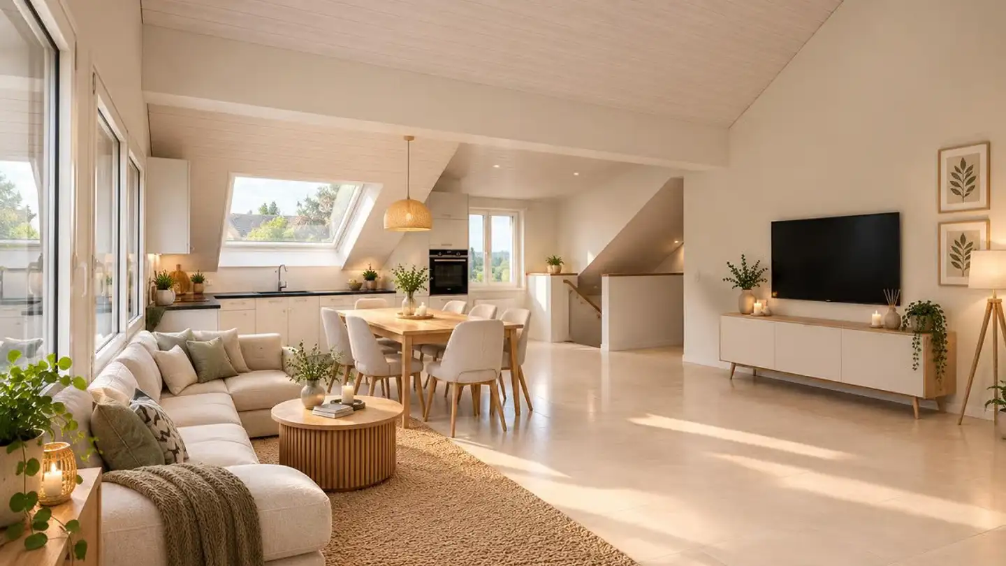 Dachgeschosswohnung mieten - Bachtelweg 29, 8132 Egg b. Zürich