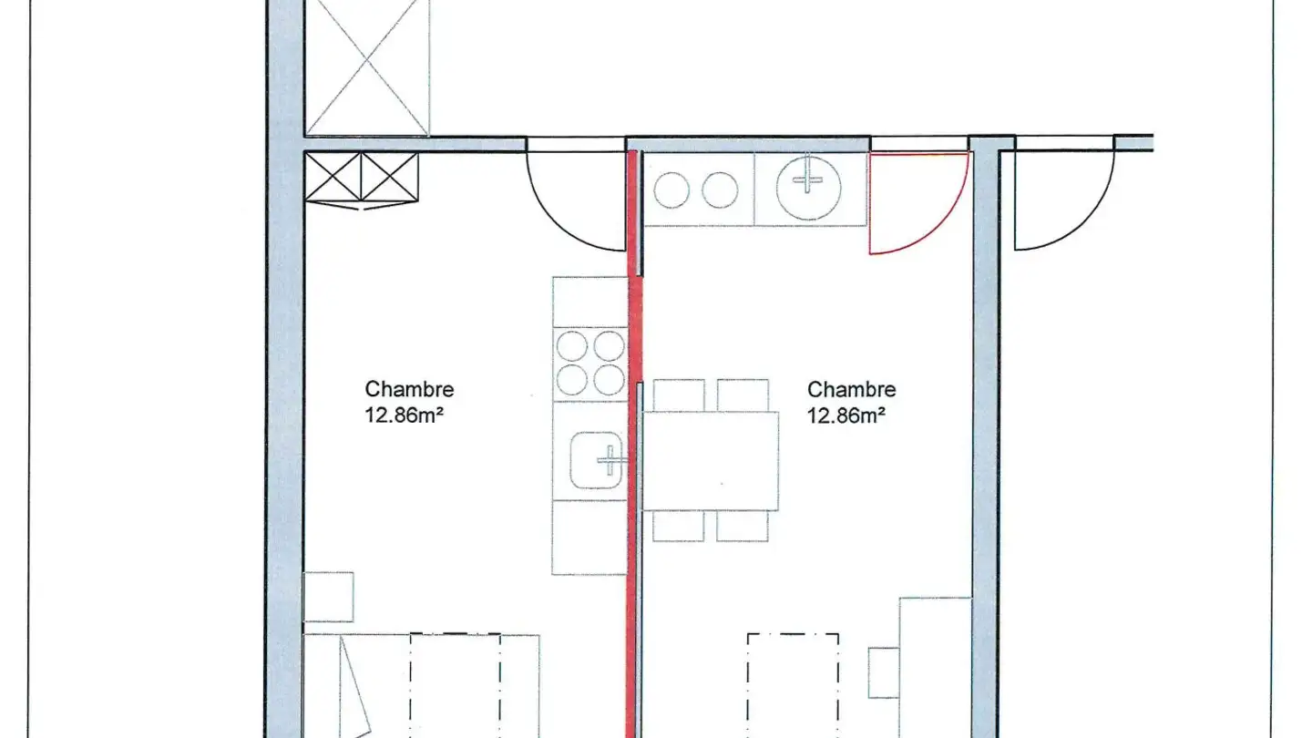 Single room for rent - Rue Baptiste-Savoye 60, 2610 St-Imier - Photo 3