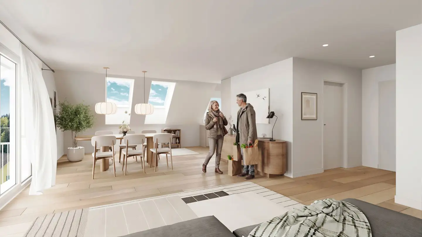 Dachgeschosswohnung kaufen - Lindenstrasse, 8483 Kollbrunn - Foto 2