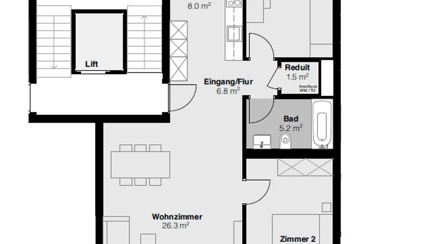 Wohnung mieten - An Der Hohlen Gasse 23, 4058 Basel - Foto 2