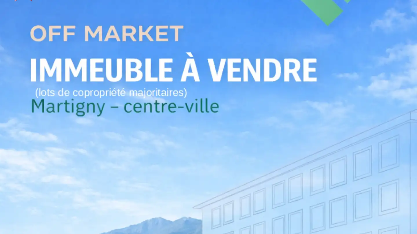 Mixed-use building for sale - Place Centrale, 1920 Martigny