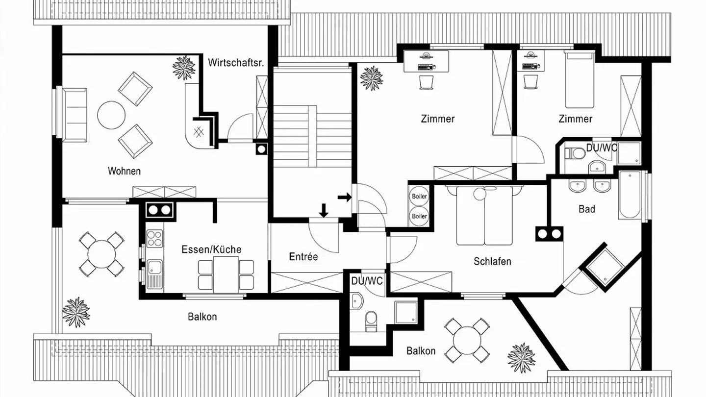 Penthouse for rent - Gämpi 35, 6043 Adligenswil