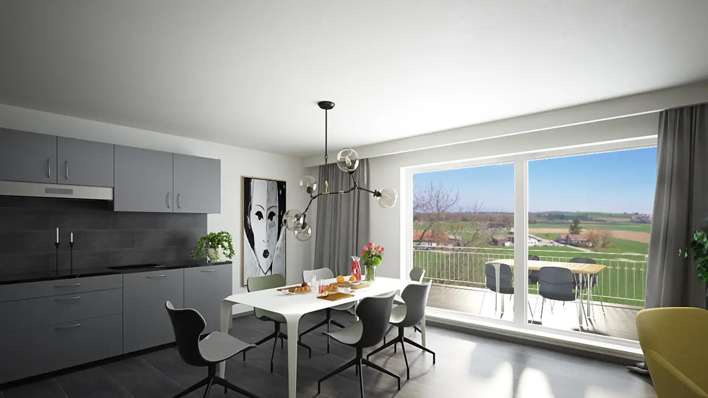 Wohnung mieten - Route De Fribourg 37, 1746 Prez-vers-Noréaz