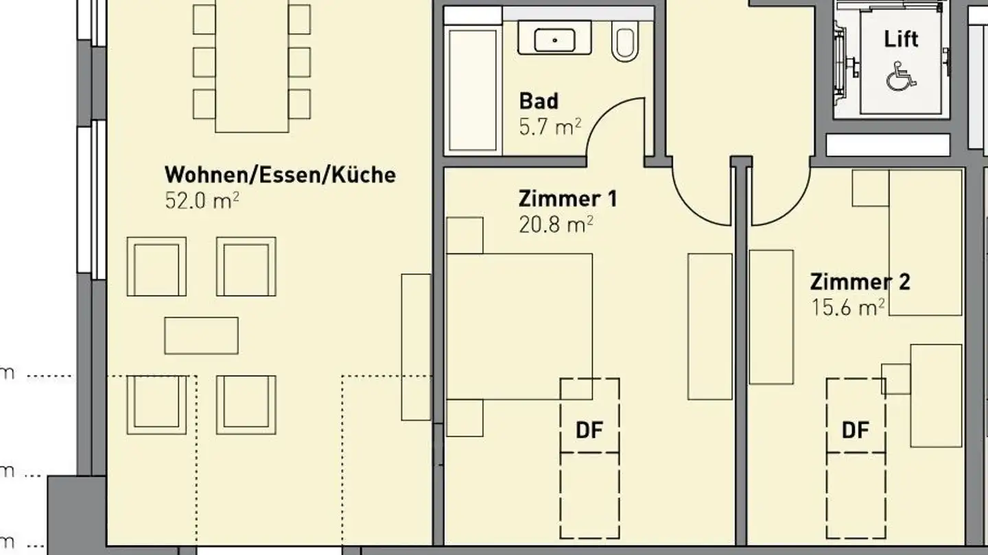 Attic flat for rent - Landstrasse 54, 5436 Würenlos - Photo 4