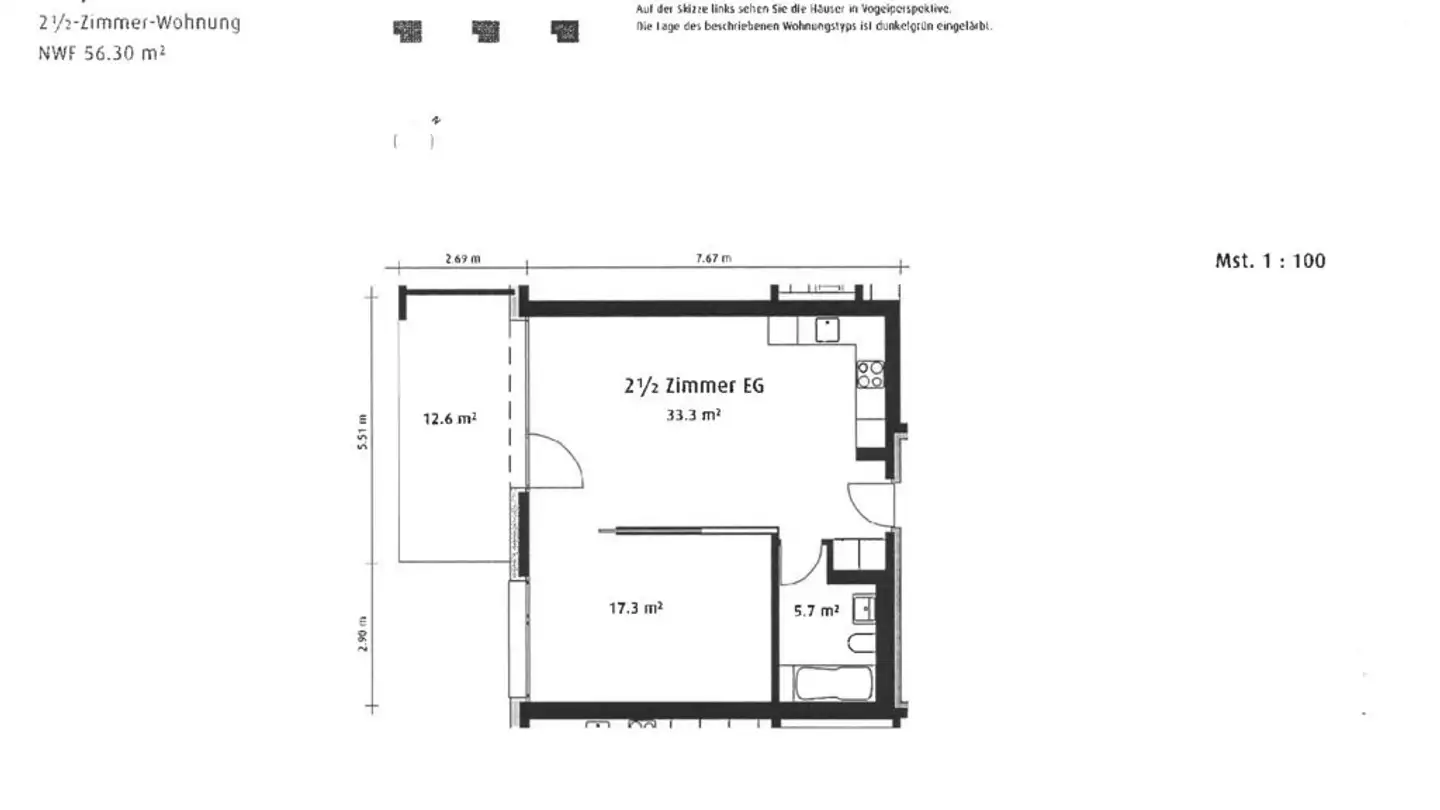 Apartment for rent - Winkel 4, 6460 Altdorf UR - Photo 2