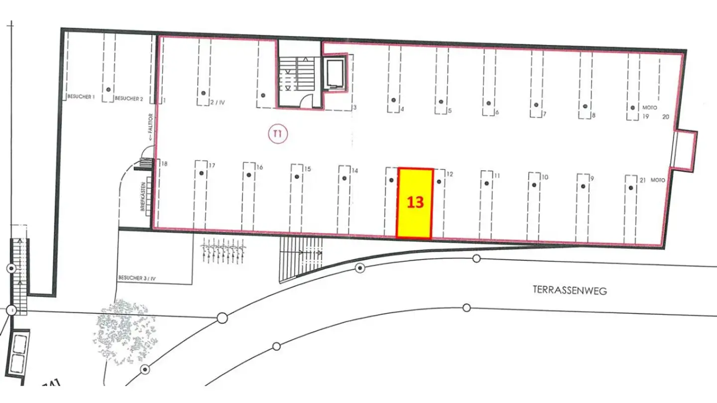 Parcheggio sotterraneo in affitto - Terrassenweg 6, 5507 Mellingen - Photo 3