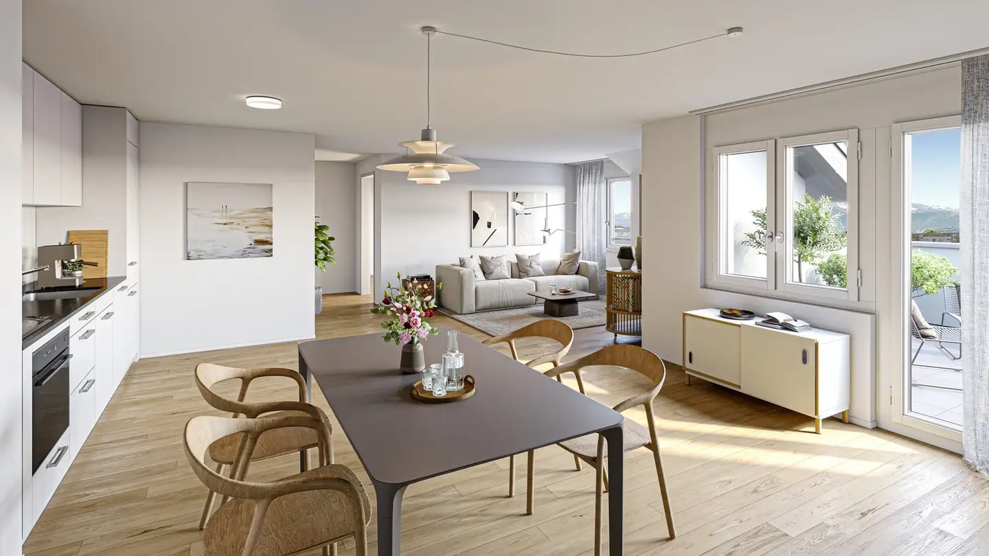 Maisonette mieten - Stationsweg 6, 3627 Heimberg