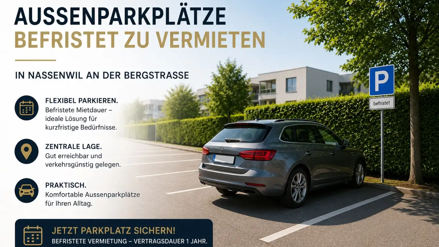Parcheggio esterno in affitto - Bergstrasse 7a, 8155 Nassenwil