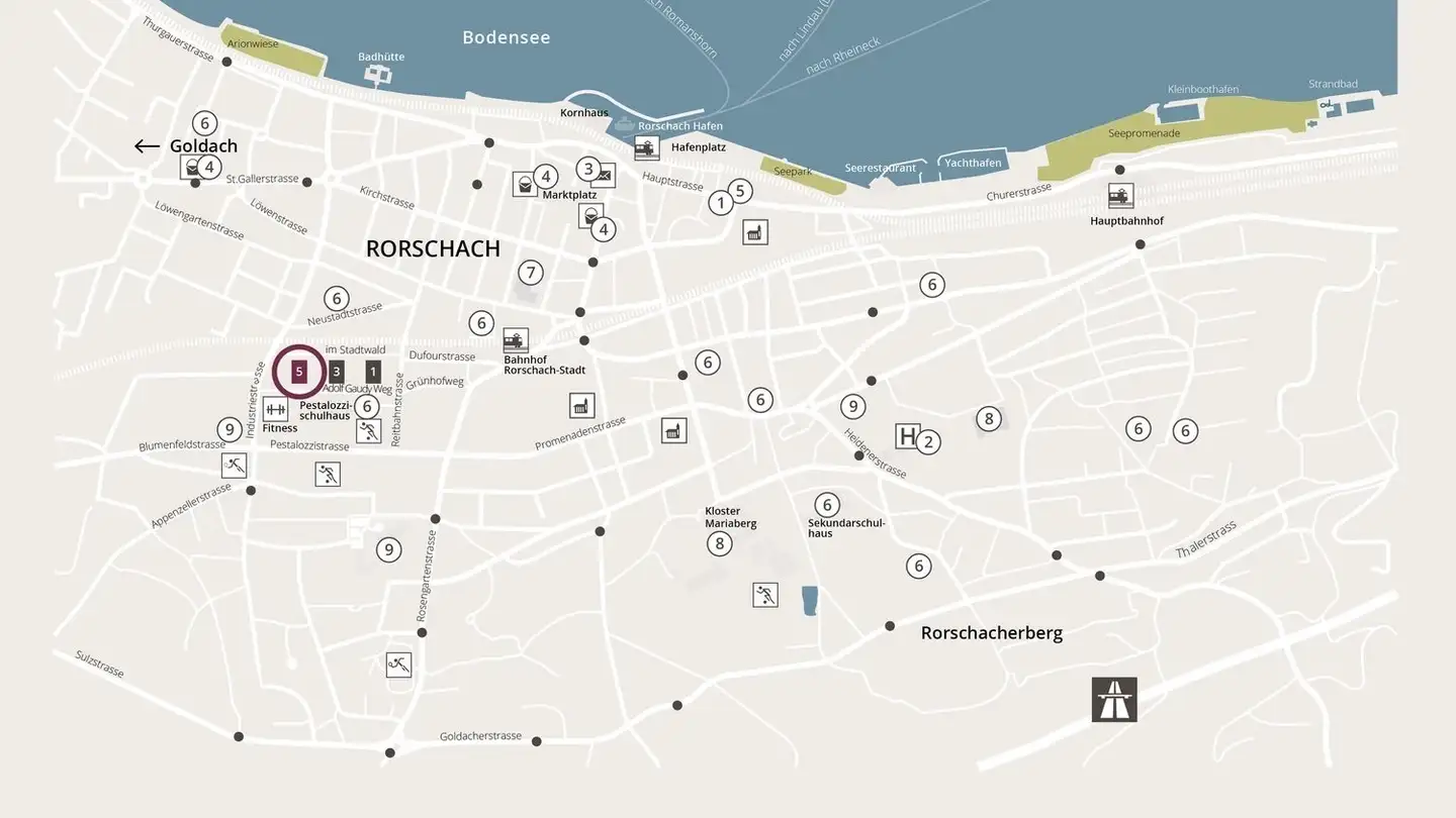 Place de parking extérieure à louer - Im Stadtwald 5, 9400 Rorschach - Photo 2