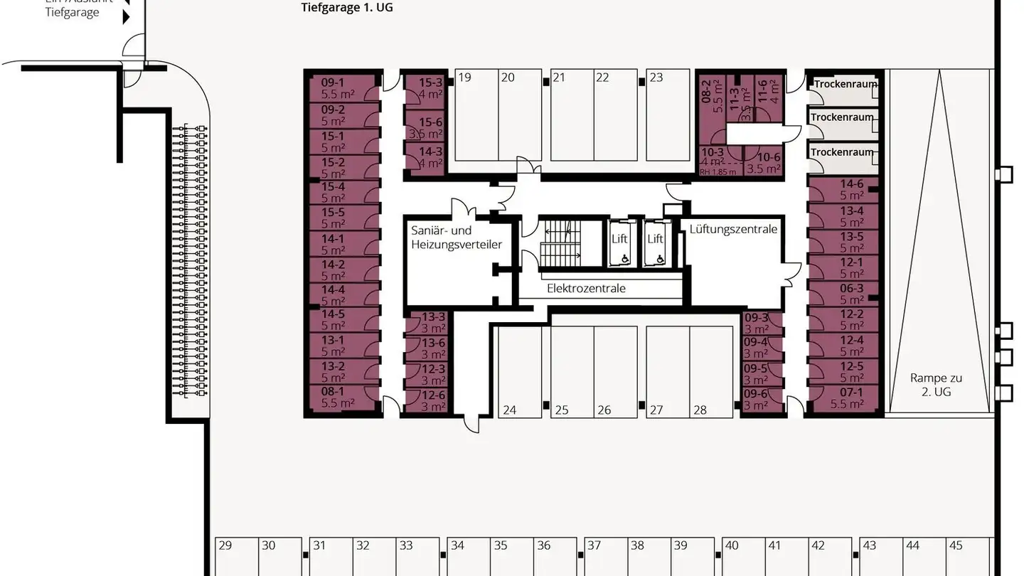 Place de parking extérieure à louer - Im Stadtwald 5, 9400 Rorschach - Photo 3
